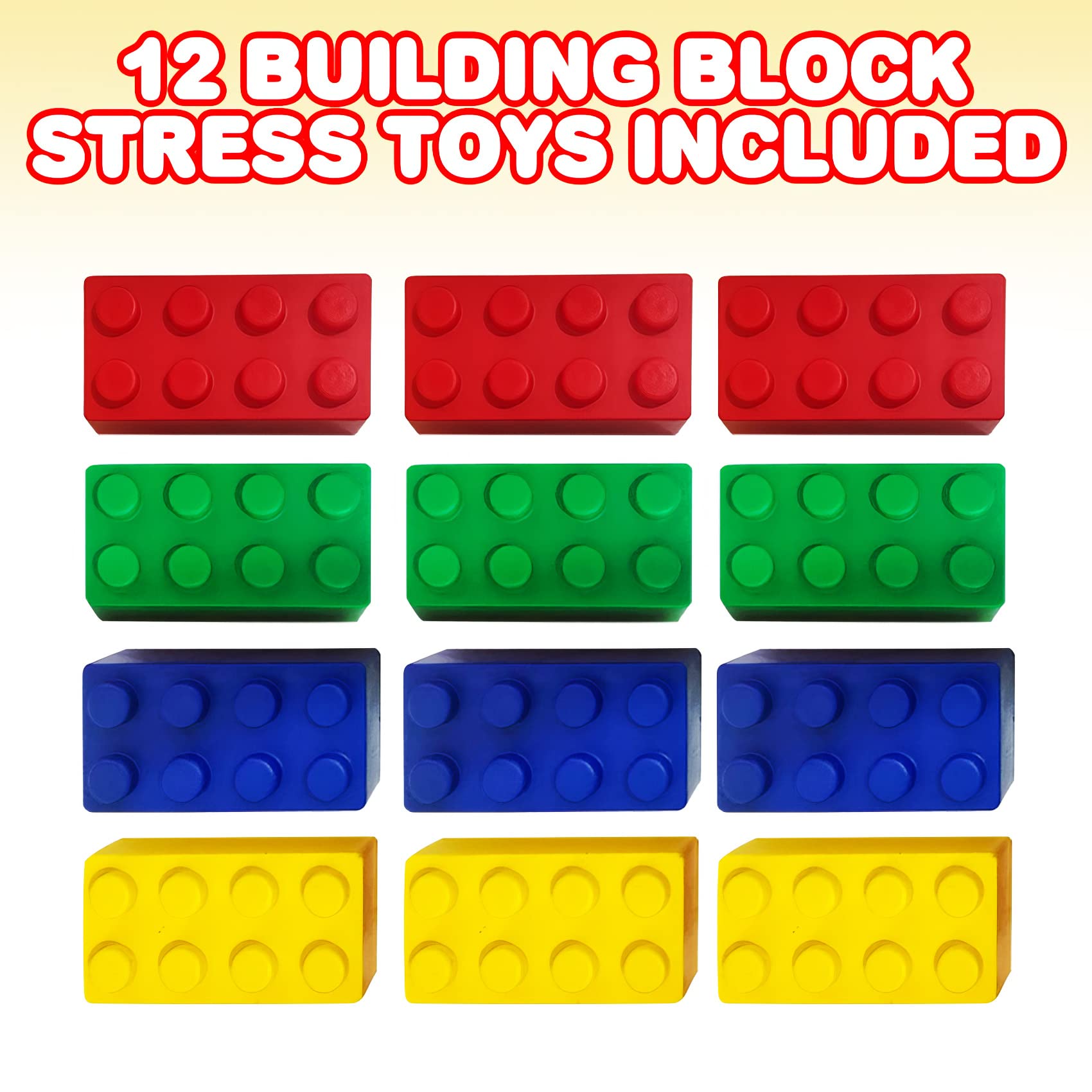 ArtCreativity foam stack stress toy yellow adds colorful relief during break time.