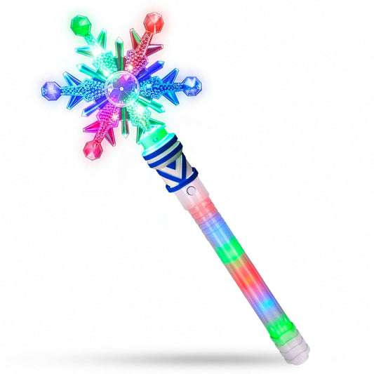 ArtCreativity Frozen Light Up Snowflake Wand with sparkling snowflake for imaginative play