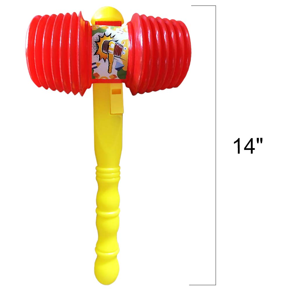 ArtCreativity giant squeaky hammer in circus themed party setup