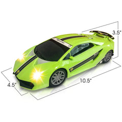 ArtCreativity Green Racer push-n-go enables quick, engaging races.