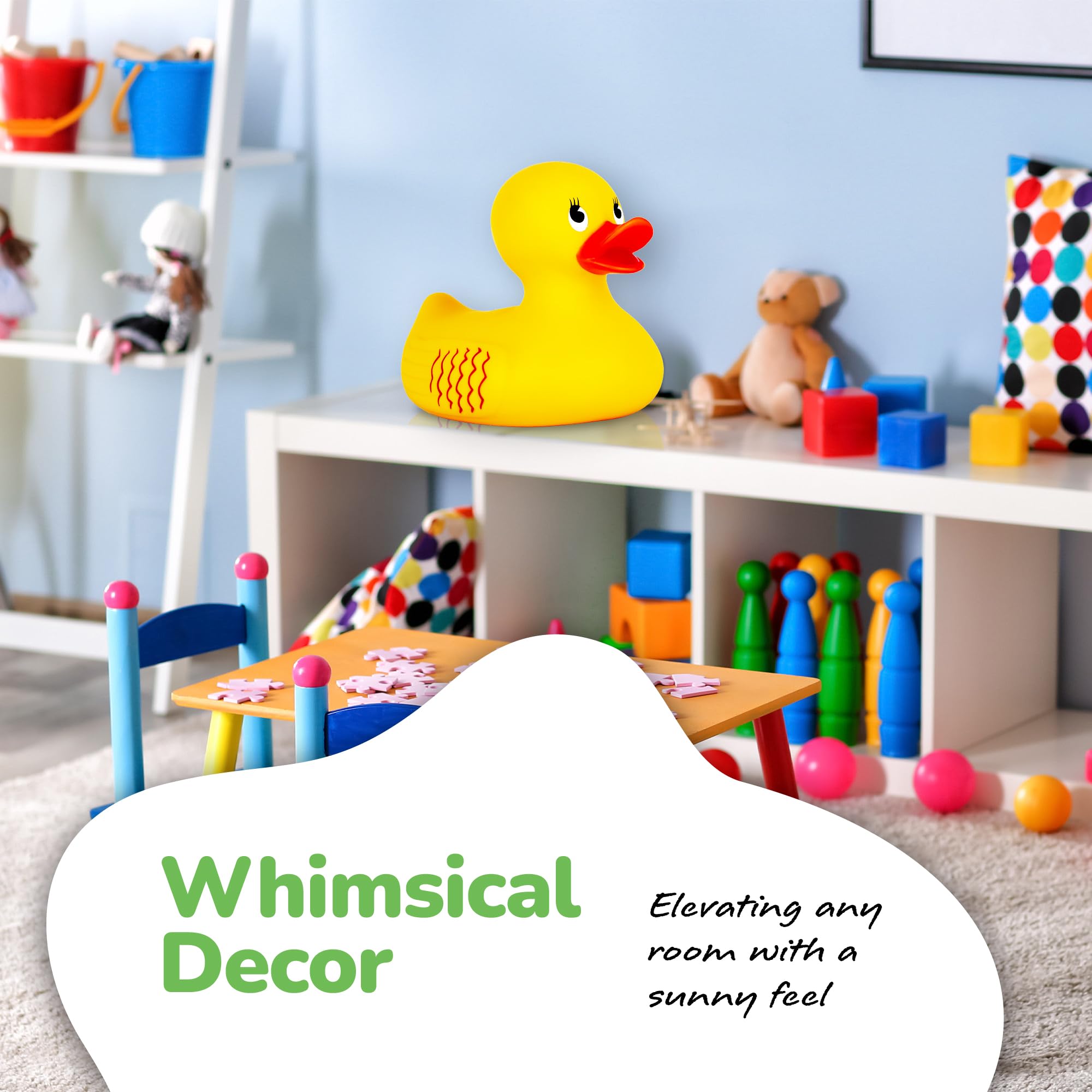 ArtCreativity kids bath time play with the jumbo duck and minis for ages 3 and up.