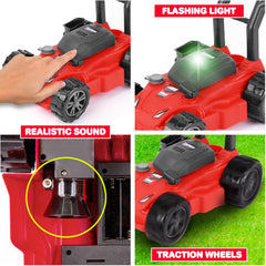 ArtCreativity lawn mower toy with green LED light enhances interactive play
