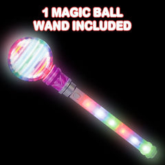 ArtCreativity LED spinning wand glows in multi colors for captivating party moments
