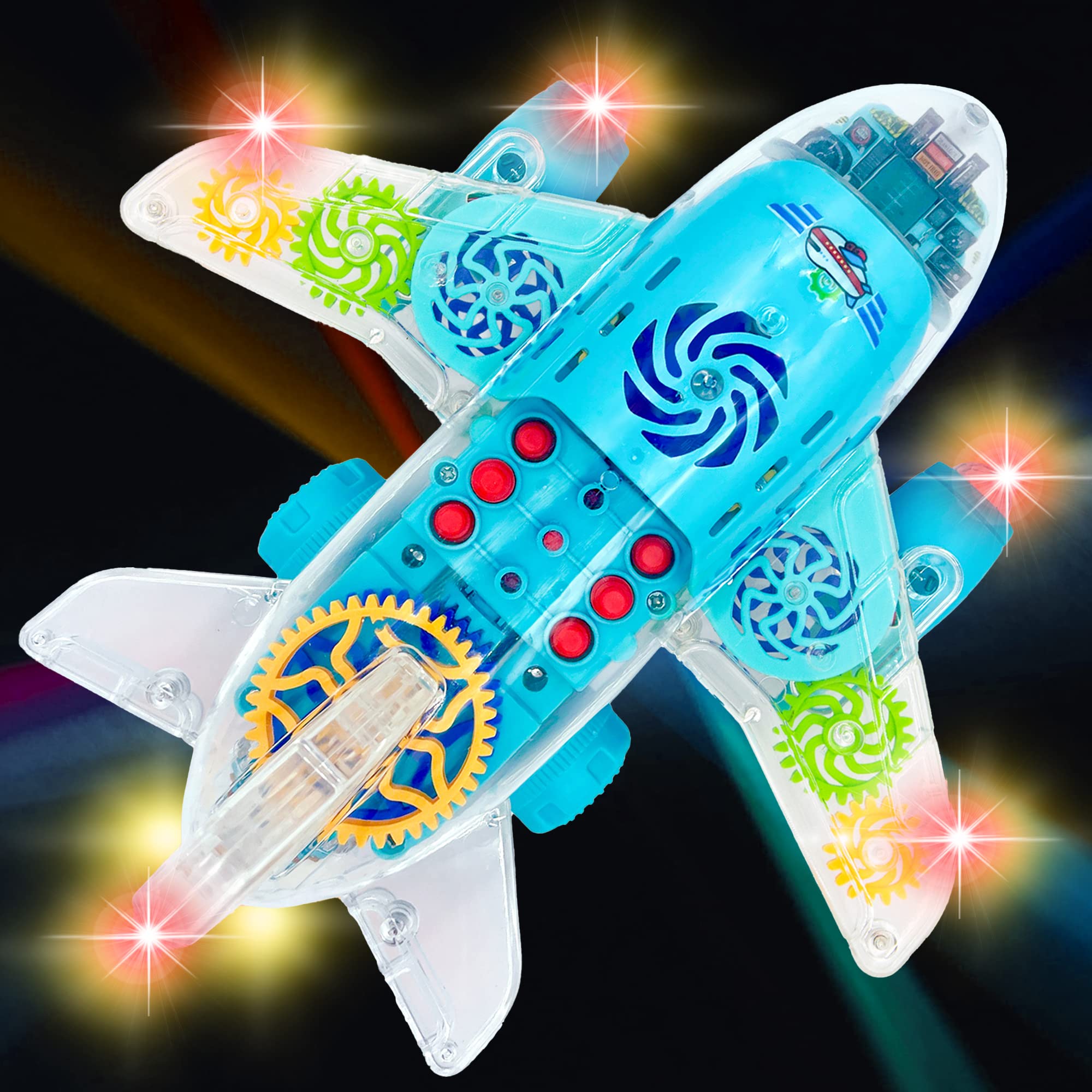 ArtCreativity 8.25-inch plane toy size fits small hands easily.