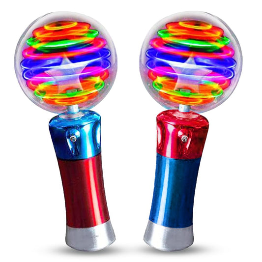 ArtCreativity light-up magic ball wand 7.5 inch spinning colors for imaginative play.