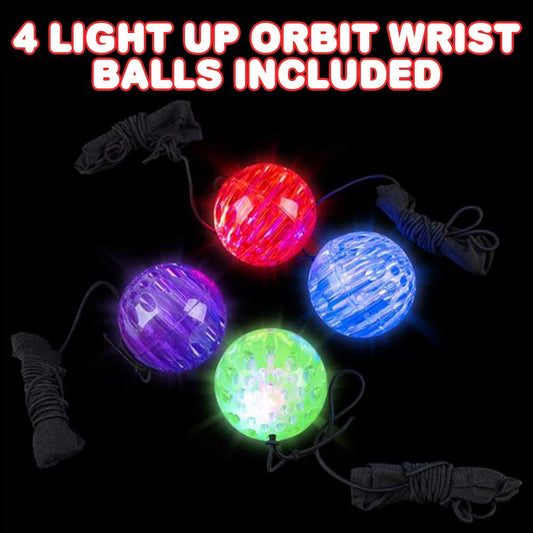 ArtCreativity orbit ball on wrist band in action during play.