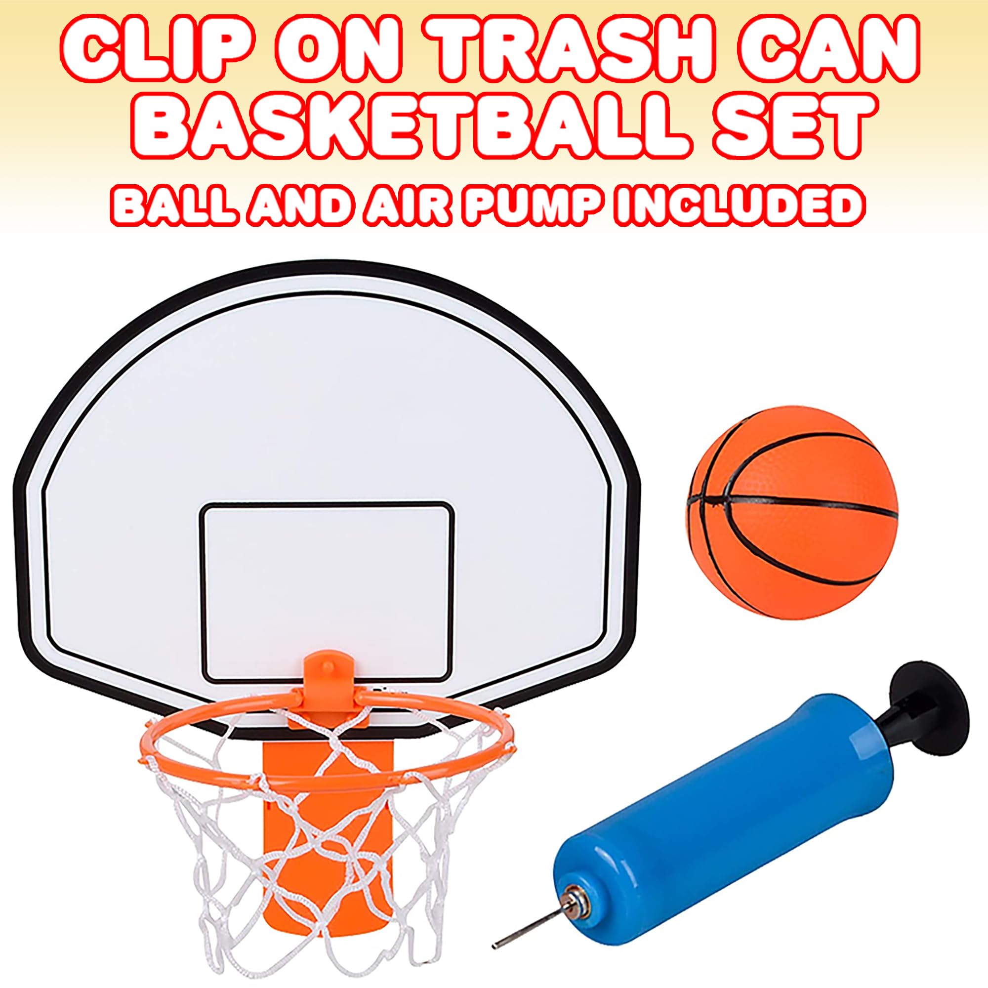 ArtCreativity mini hoop with inflatable ball for playful office moments