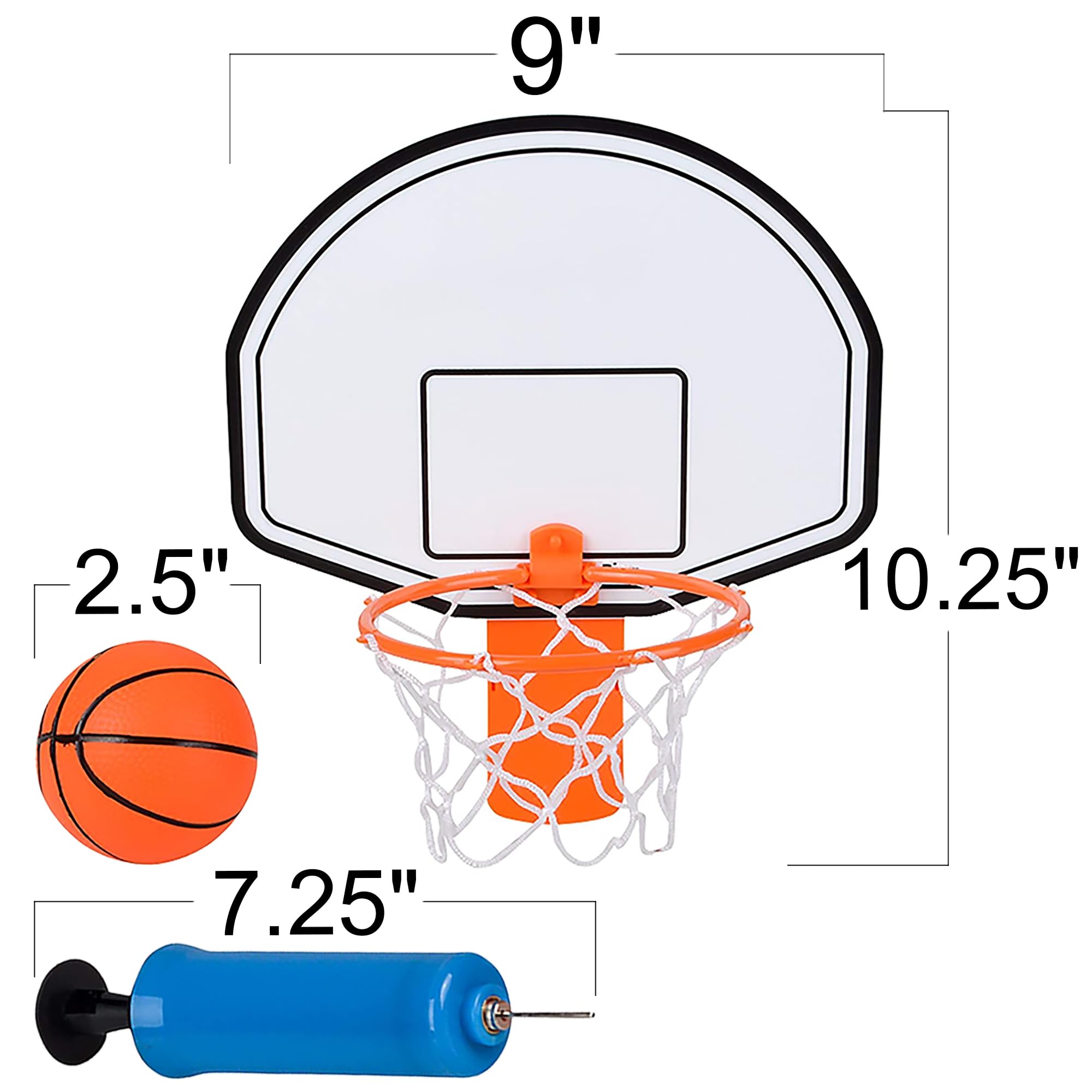 ArtCreativity mini hoop includes pump for easy inflation and play