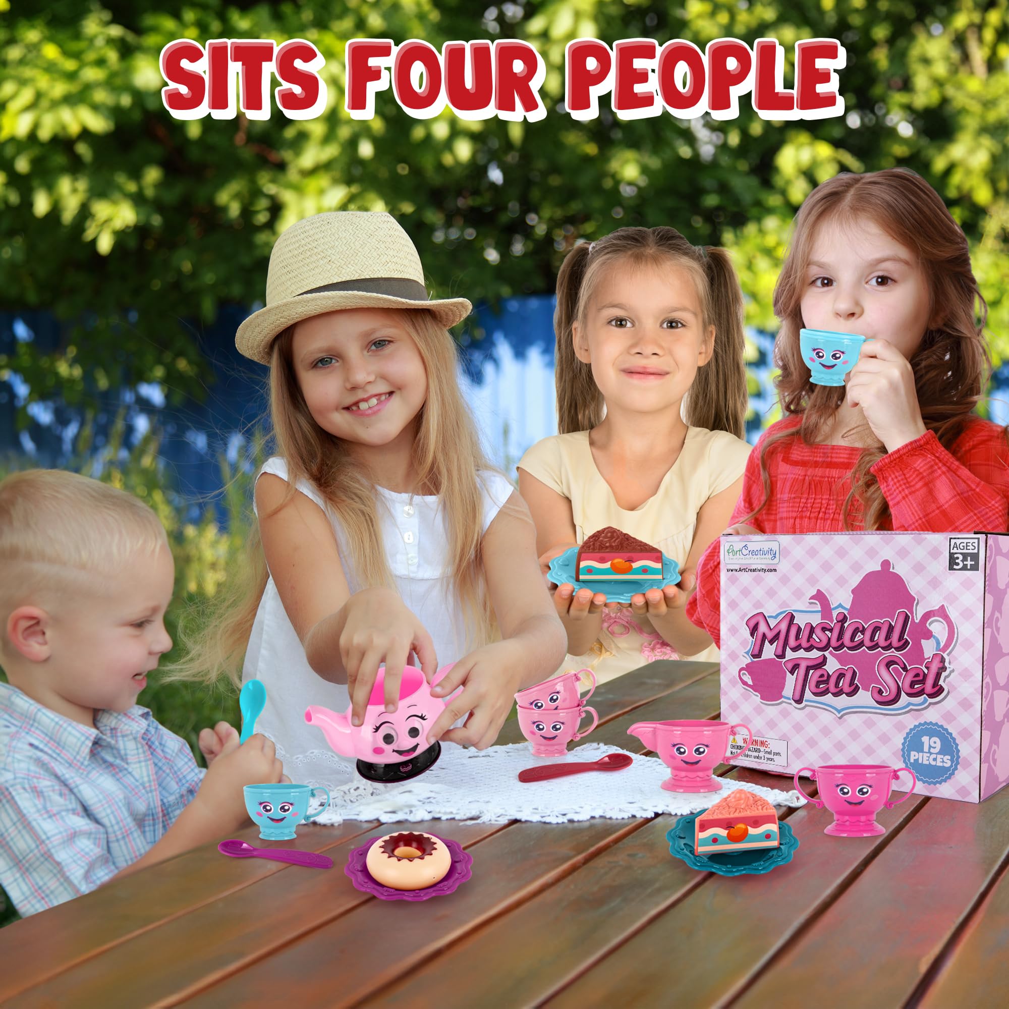 ArtCreativity plates provide individual servings for four young hosts