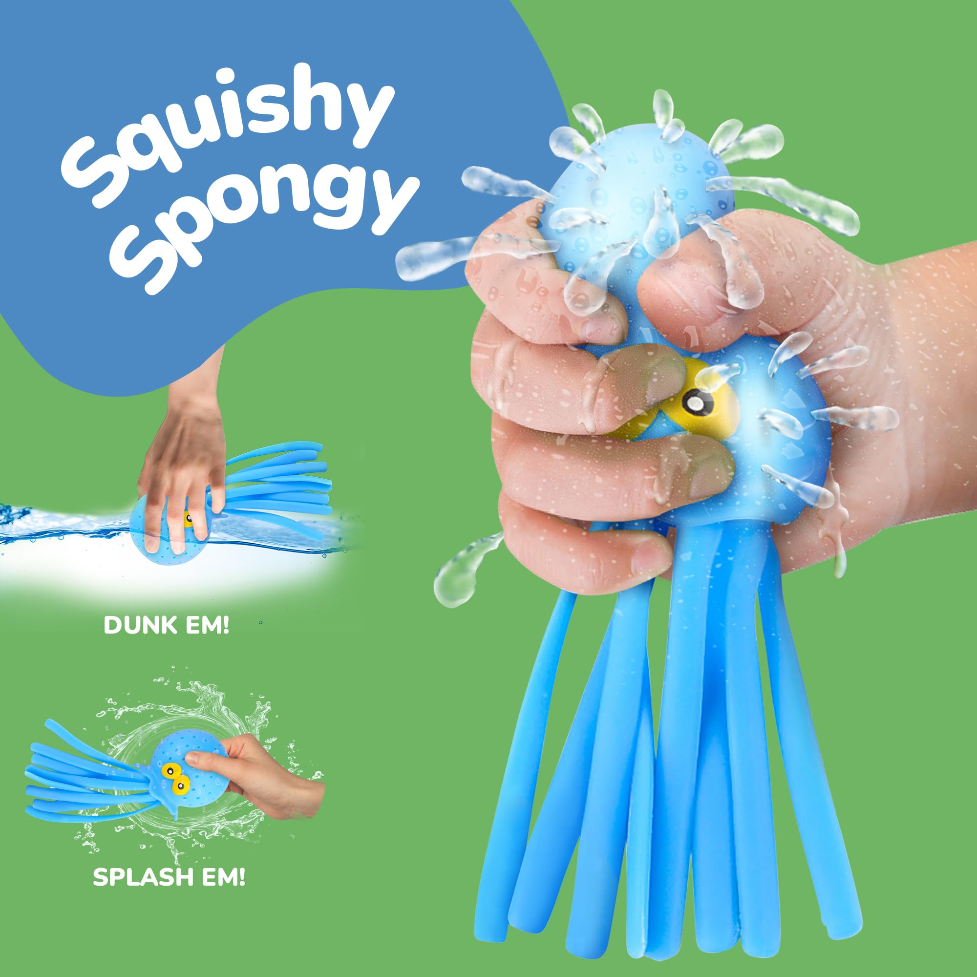ArtCreativity octopus toy squirts water from head for interactive play