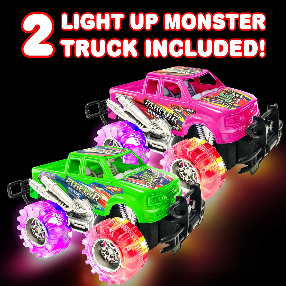 ArtCreativity push-n-go monster trucks enable easy, fun independent play.