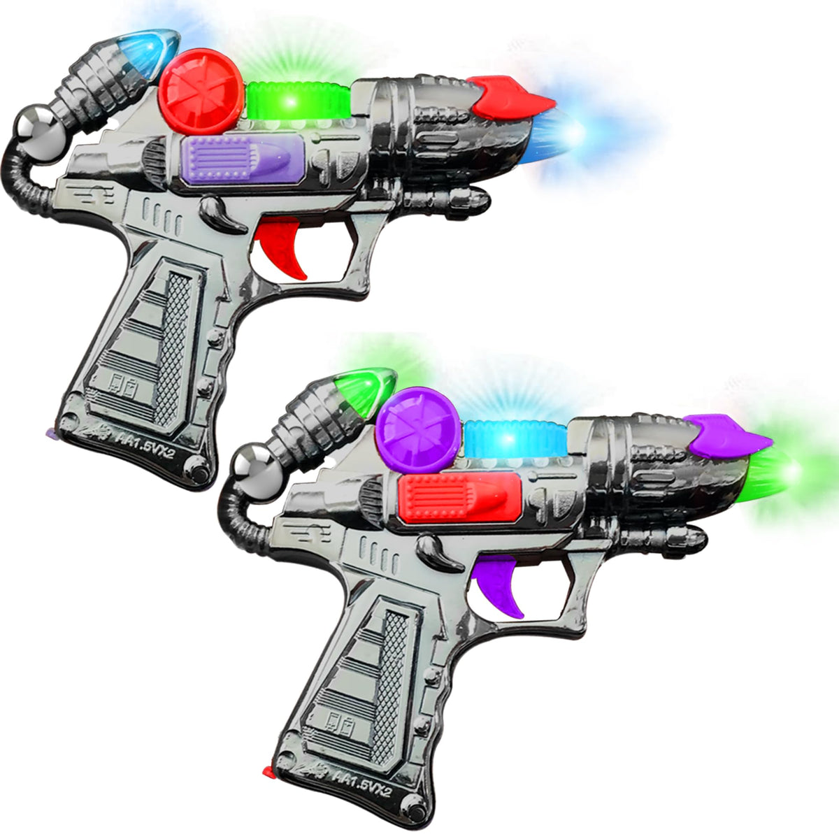 ArtCreativity Ranger handguns with flashing lights inspire imaginative play and group fun.