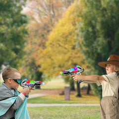 Imaginative play with ArtCreativity Ranger handguns sparks storytelling and social interaction.