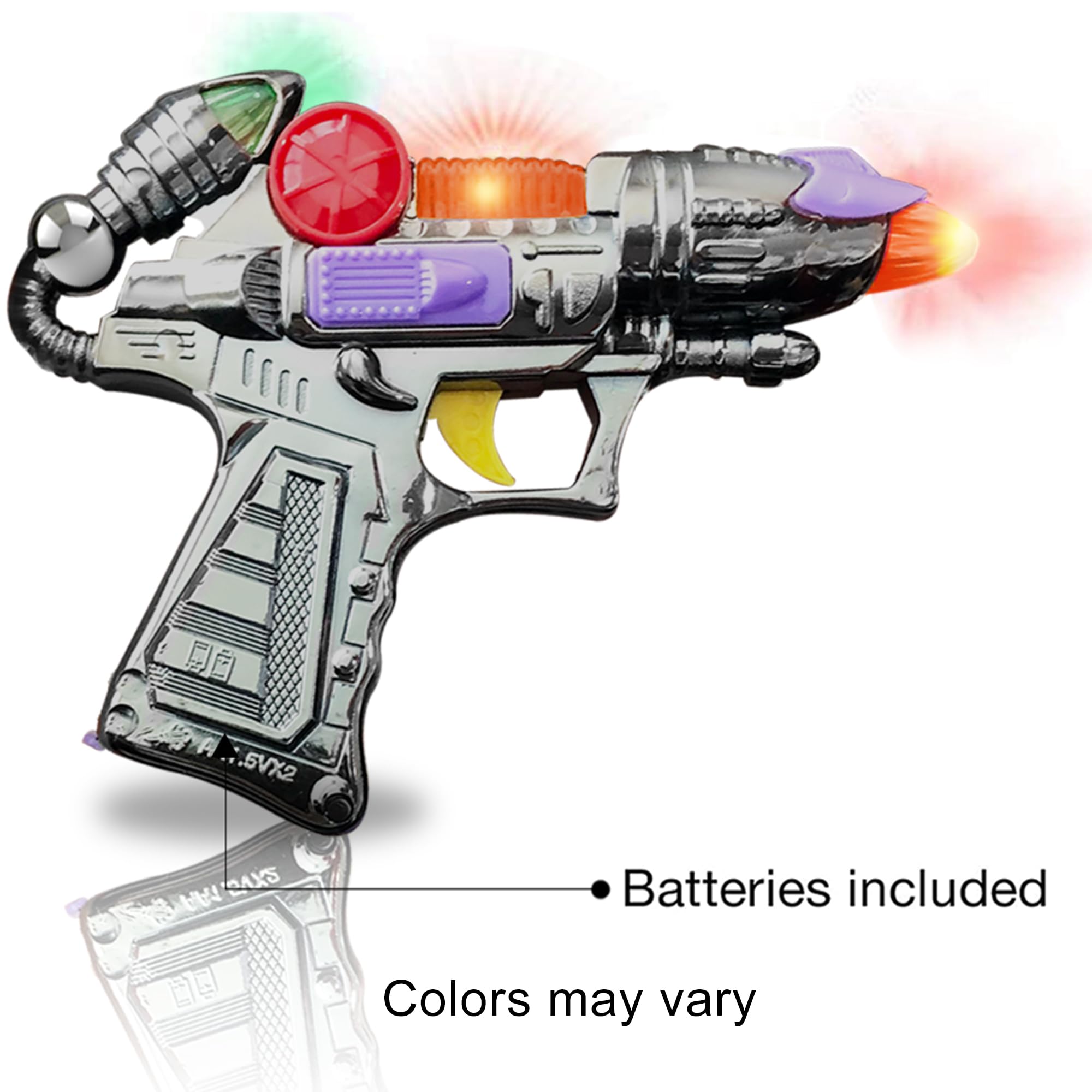 Lightweight ArtCreativity Ranger handguns are easy to carry during lively playtime.