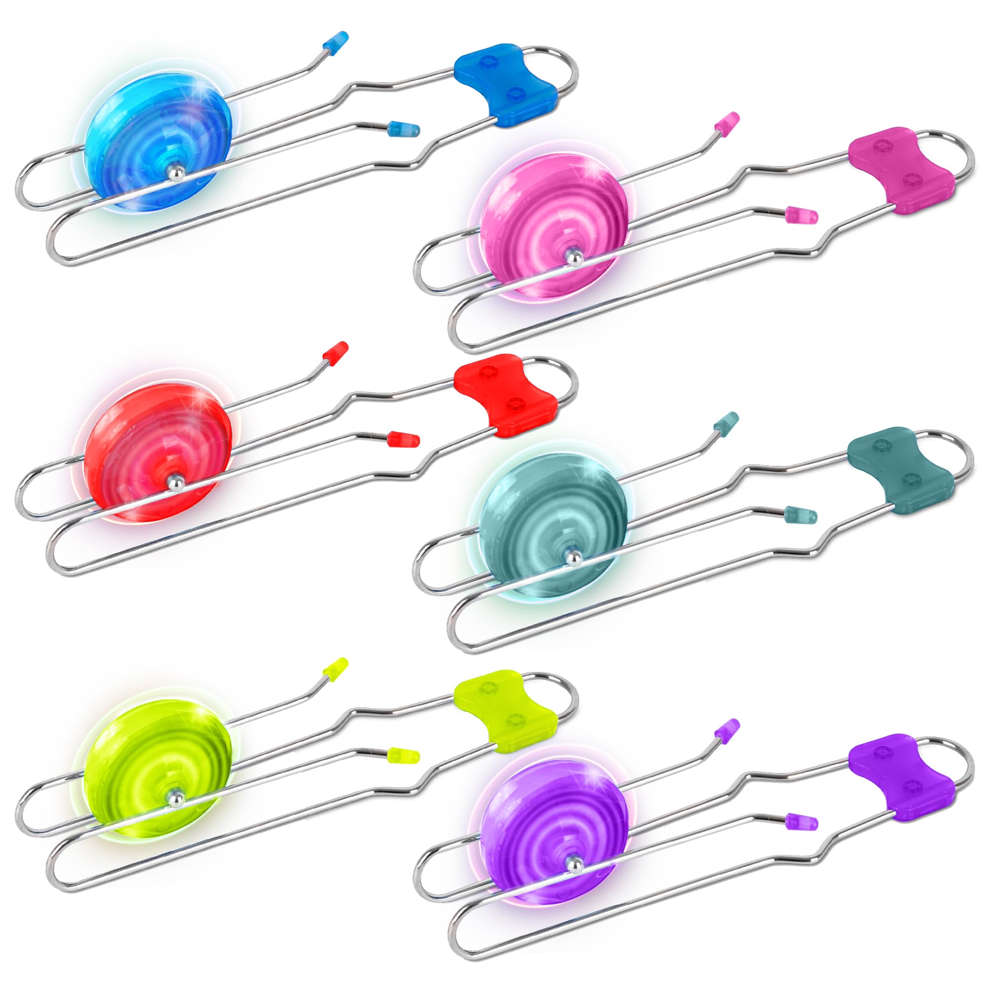 ArtCreativity retro light up gyro wheels set with glow for imaginative play