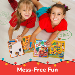ArtCreativity reusable coloring pages dry quickly for endless color play.