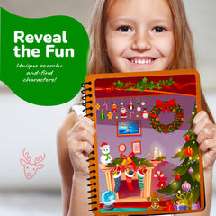 ArtCreativity Santa gift search scene encourages imaginative holiday play.