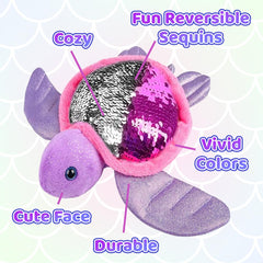 ArtCreativity sea turtle display in crawling pose for nursery charm