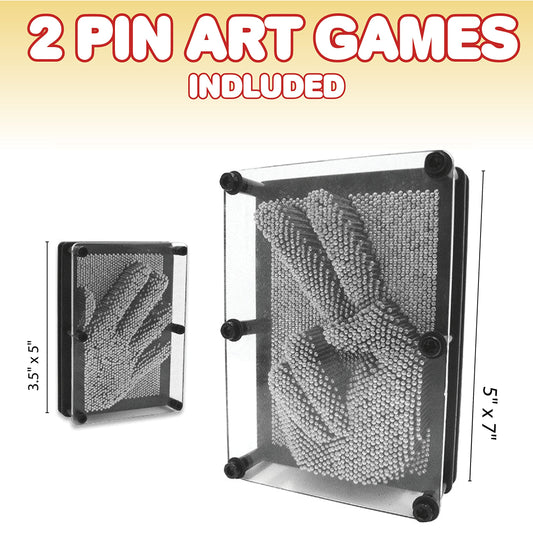 ArtCreativity small 3.5x5 pin art board inspires tactile exploration.