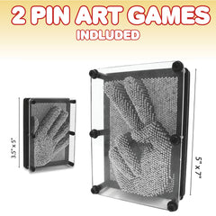 ArtCreativity small 3.5x5 pin art board inspires tactile exploration.