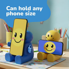 ArtCreativity yellow smile phone holder brightens desks while holding devices securely.