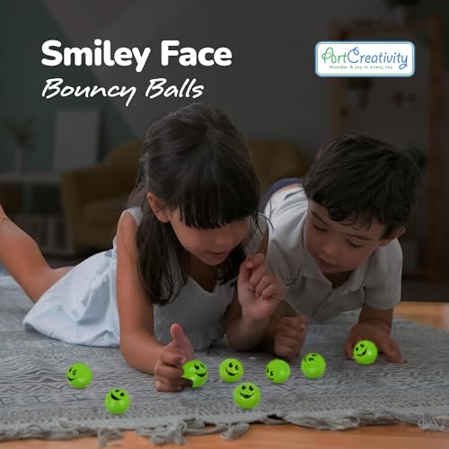 ArtCreativity 1-inch glow bounce ball activates under light for vibrant play.