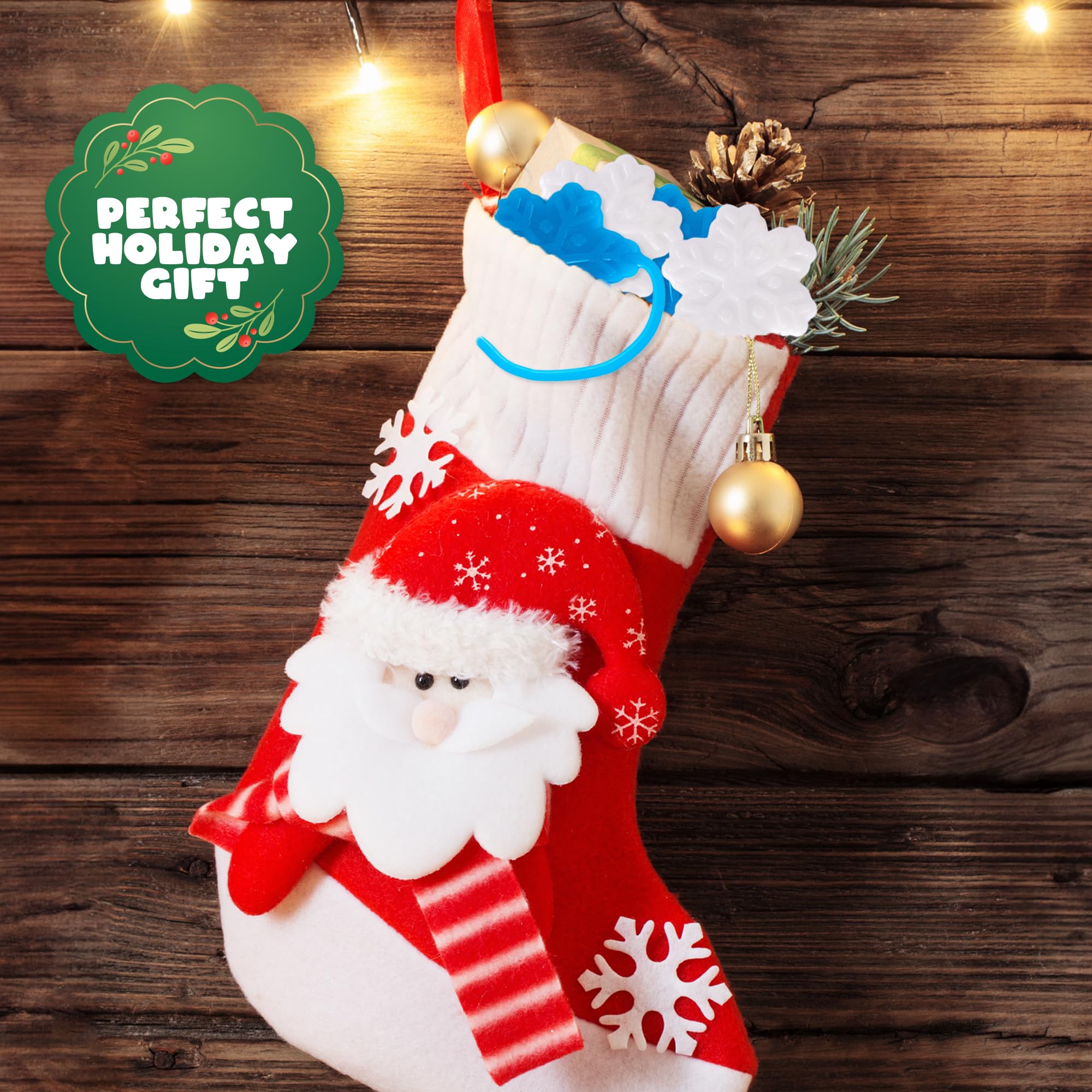 Kids interacting with ArtCreativity snowflake sticky toy during playtime