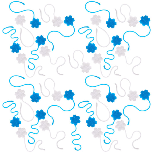 ArtCreativity snowflake sticky toy blue-white set sticks to walls for hands-on fun
