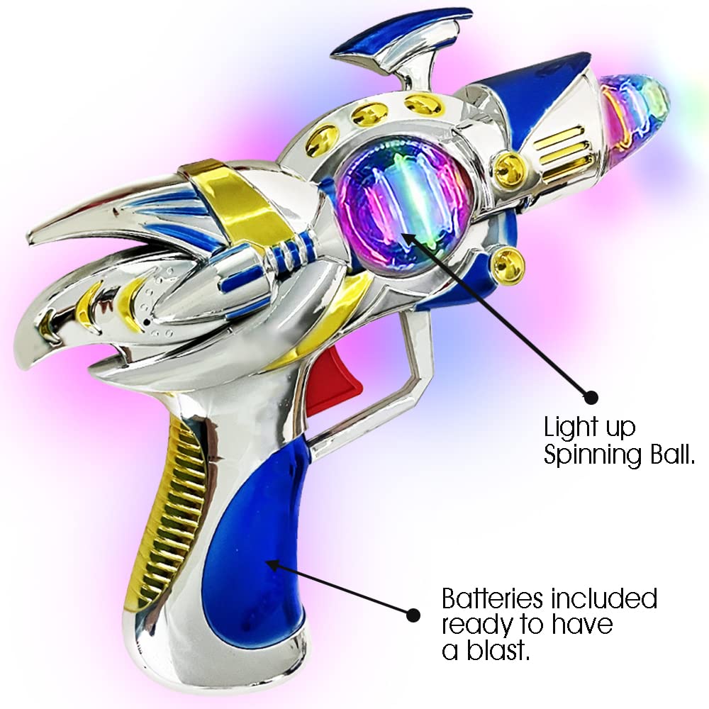 ArtCreativity Space Blaster showcases color cycling for dynamic play sessions.