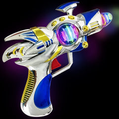 ArtCreativity Space Blaster LEDs create a mesmerizing light show during adventures.