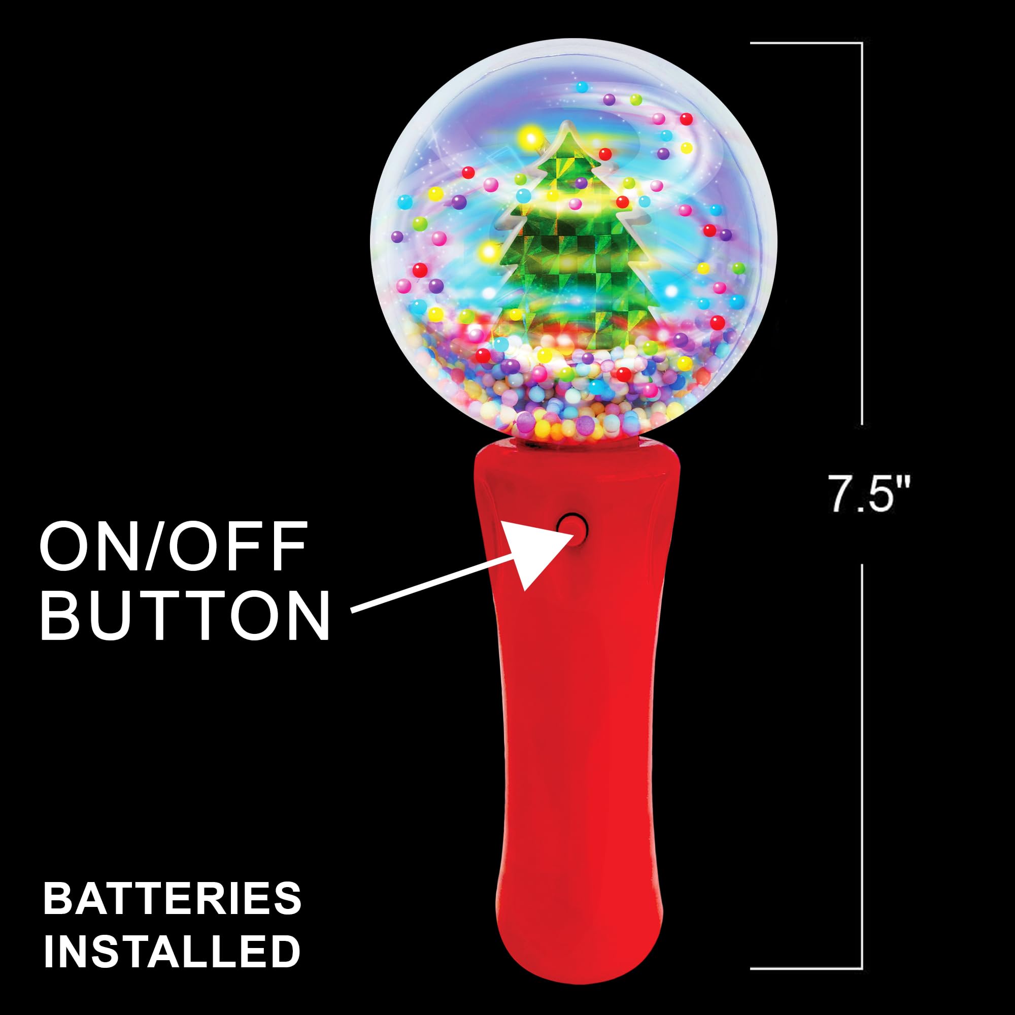 ArtCreativity spinner wand lights in vibrant colors to spark imagination during pretend play.