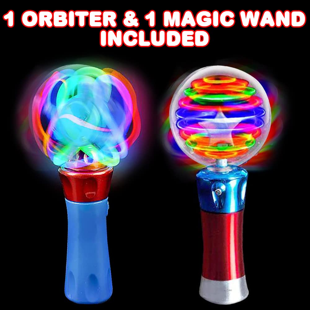 ArtCreativity spinning light wand features a vibrant orbiter for dynamic play.