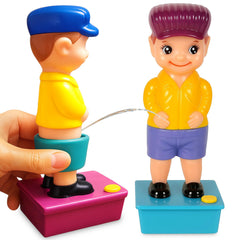 ArtCreativity squirt wee boy pair 7-5-inch toys ready for playful desk display.