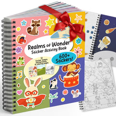 ArtCreativity Sticker Activity Book cover with bright colors for on-the-go creativity.