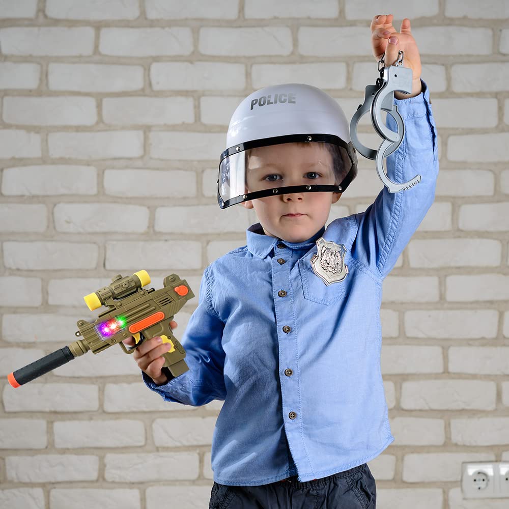 ArtCreativity toy gun requires 3 AA batteries not included for setup