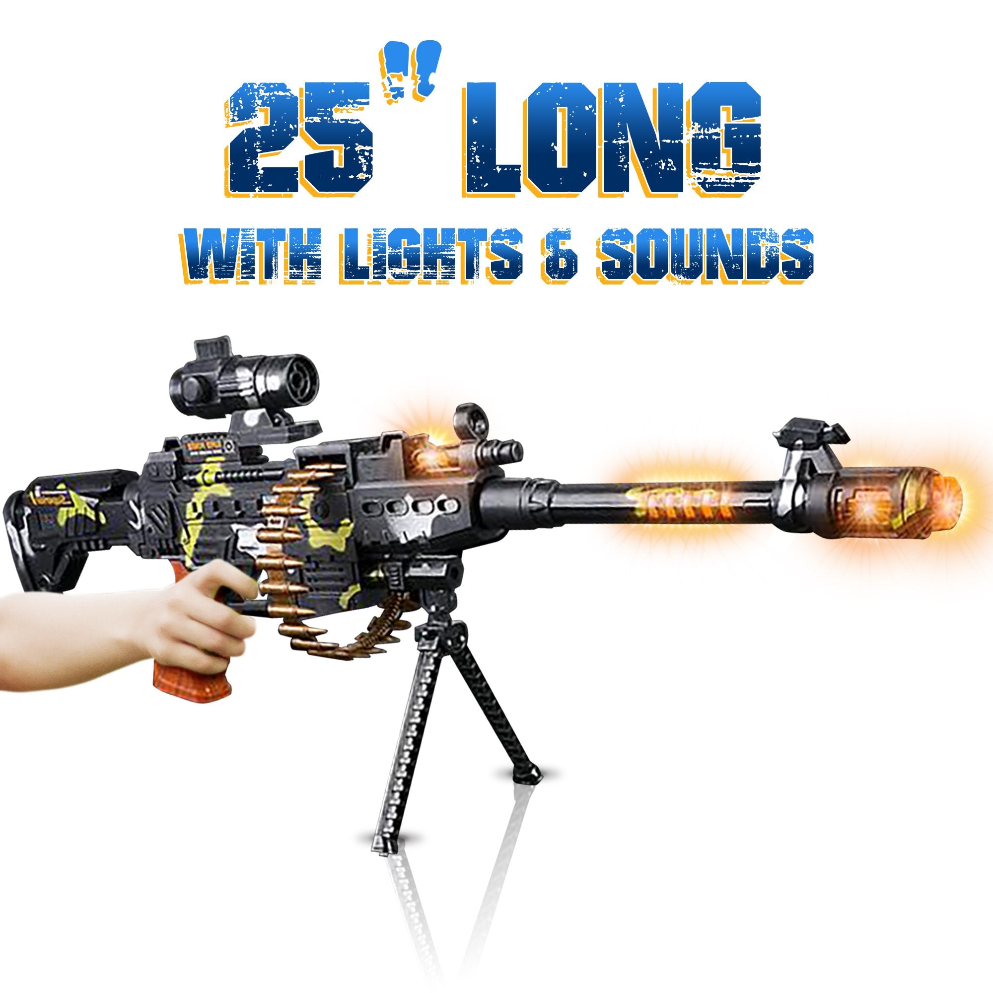 ArtCreativity toy gun features lights and sounds for immersive battlefield imagination