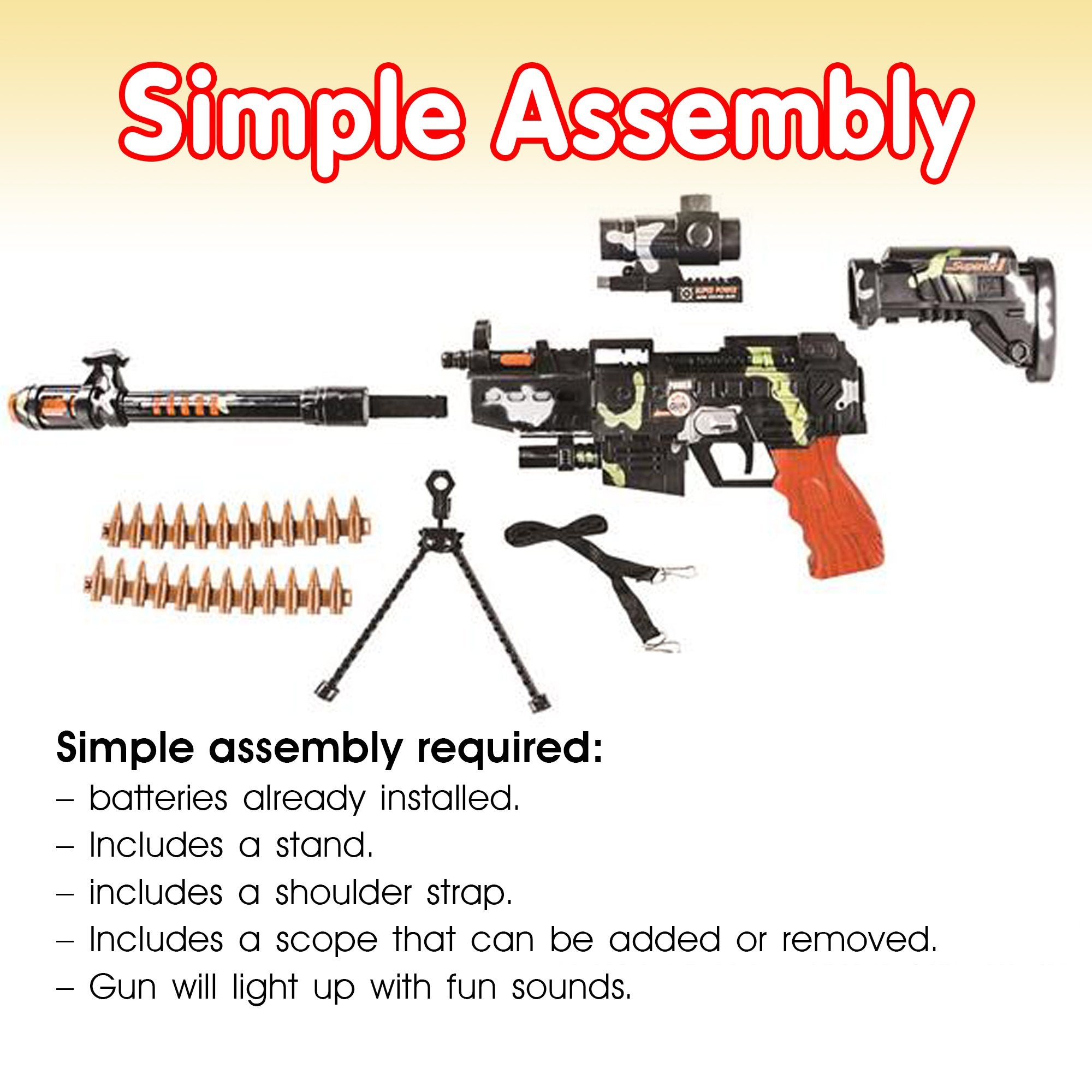 ArtCreativity gun strap lets kids carry and move between scenes