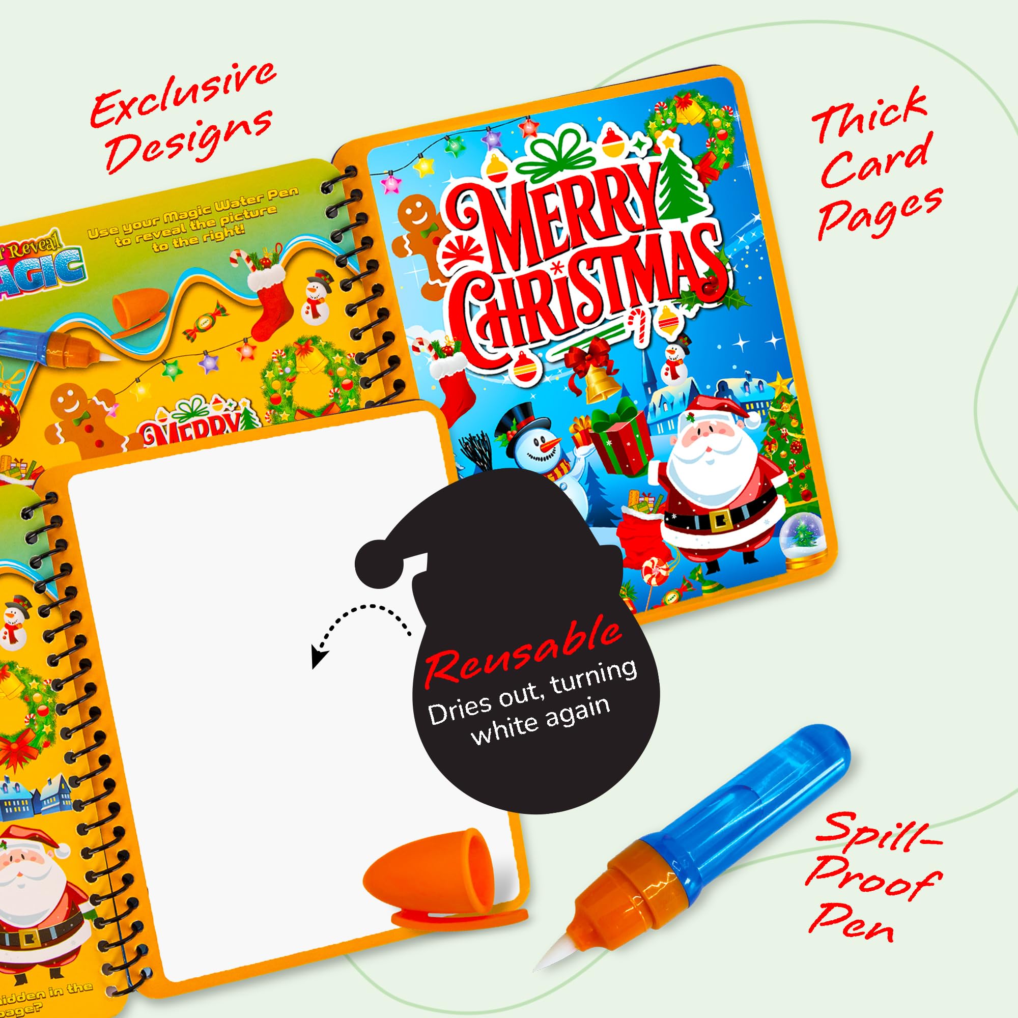 ArtCreativity travel-friendly coloring book fits easily in bags.