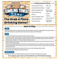 ArtCreativity tumbling tower in action during a lively game night.