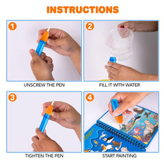 ArtCreativity markers included—washable, mess-free painting on the go.