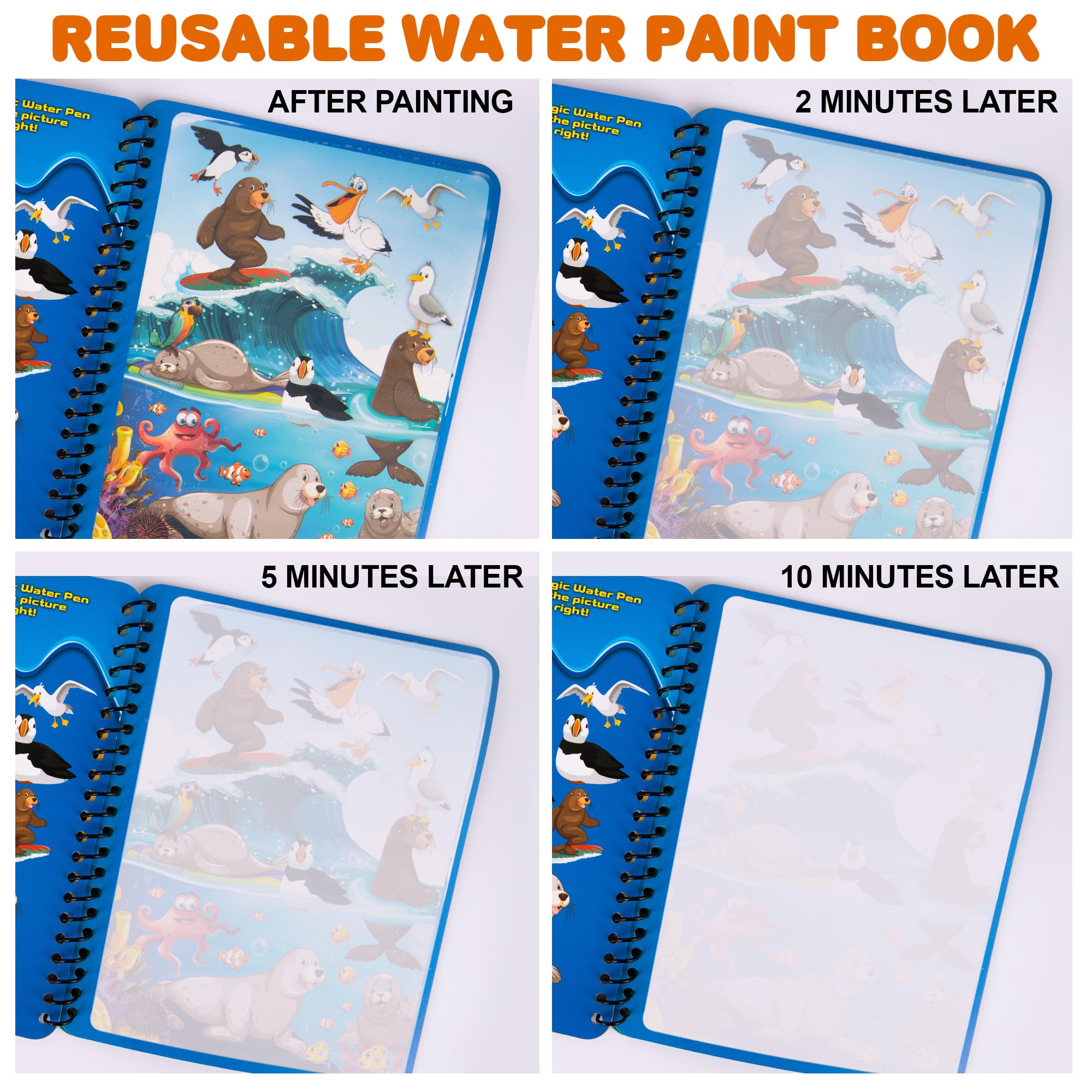 ArtCreativity space theme page—color exploration with water magic.