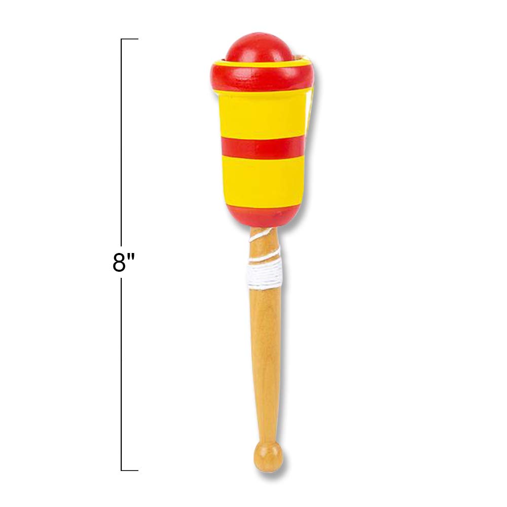 ArtCreativity wooden catch ball handle with string promotes safe, supervised play.