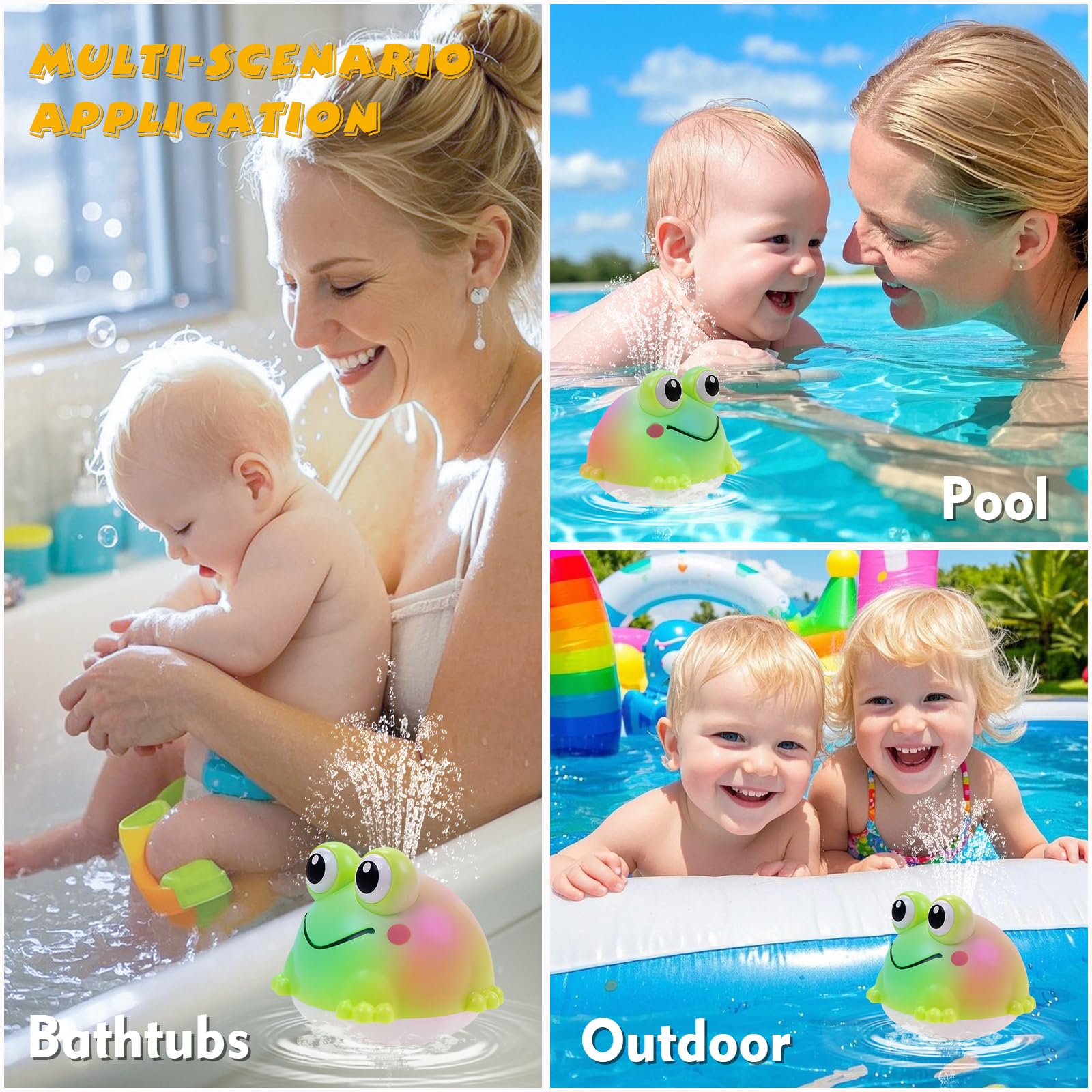 ArtCredit sensory bath toy gift for babies promoting exploration and color learning