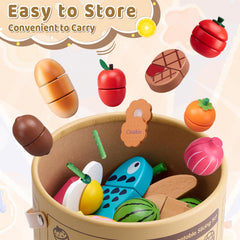 Arthopt play pieces deliver satisfying crunch during pretend meals.