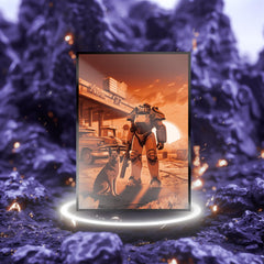 Artimana MTG Fallout Sunset sleeves back matte for smooth shuffles and reduced glare.