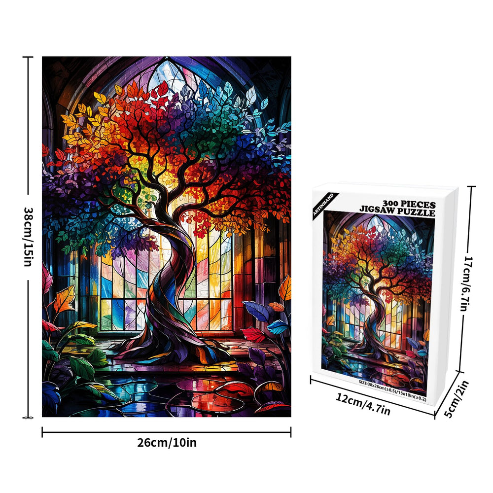Artinhand color-rich puzzle close-up highlighting precision cuts and durability.