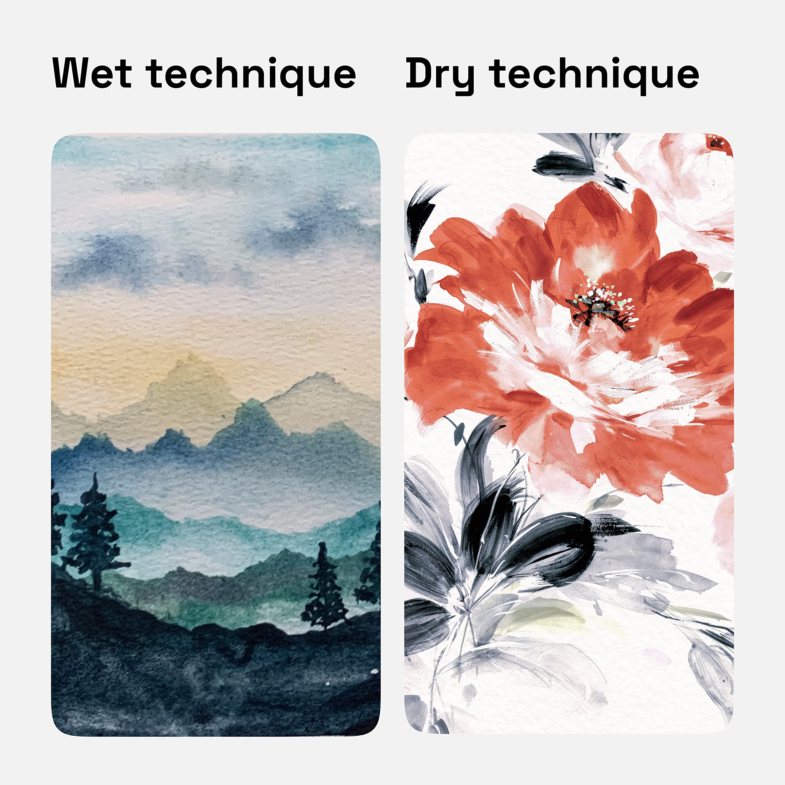 10 sheets of 300 g ARTISTRO watercolor paper for sturdy washes
