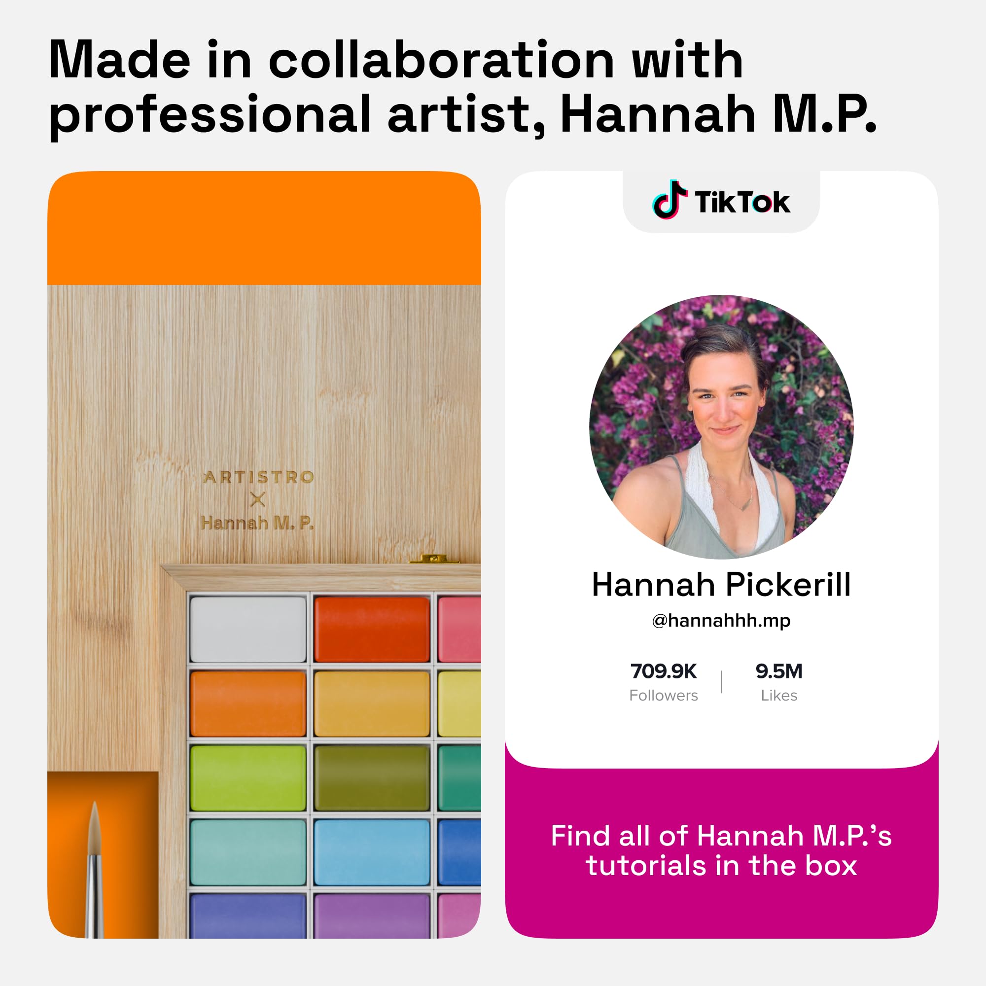 ARTISTRO Hannah M.P XL 6ml pans for extended painting sessions