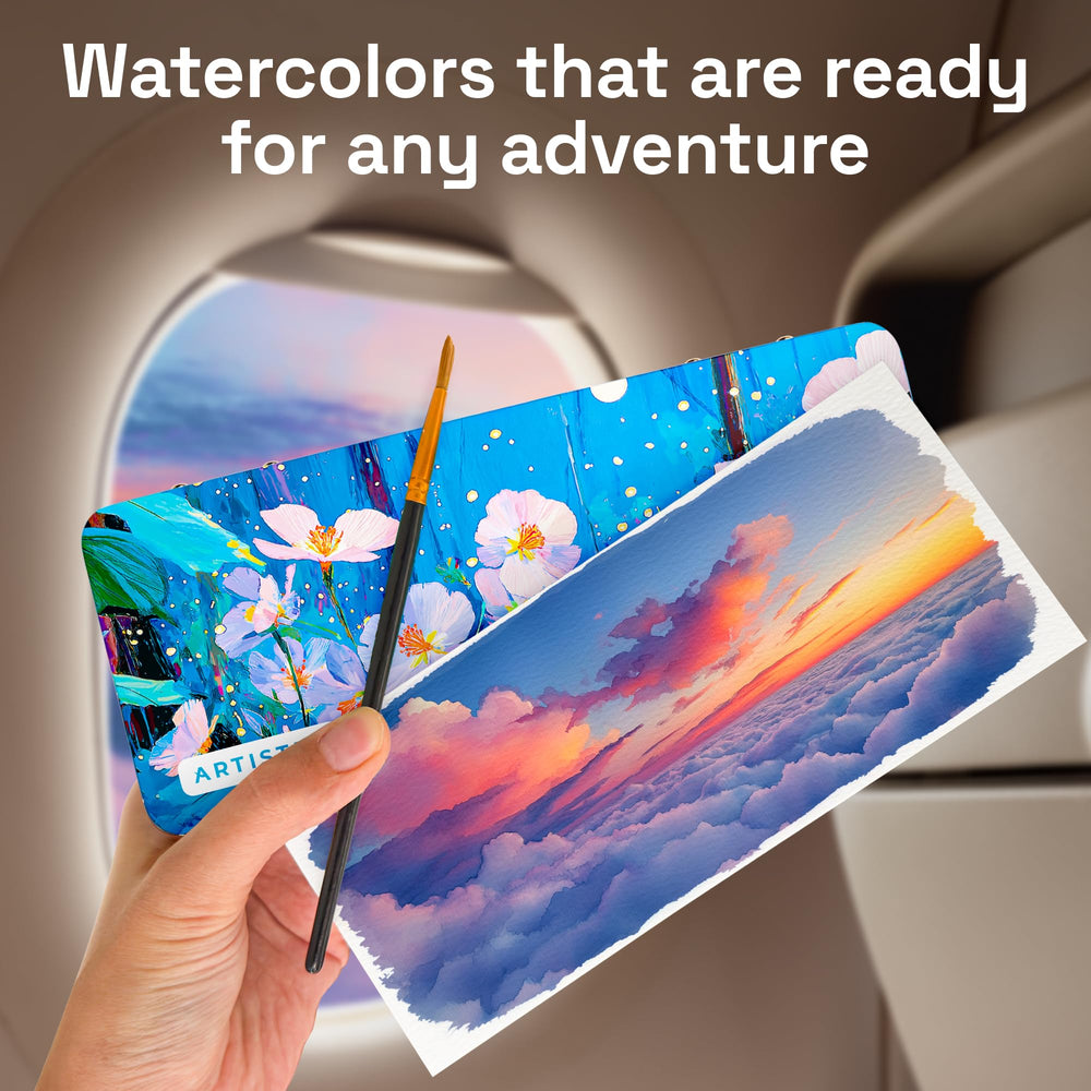 ARTISTRO lightweight case keeps hues secure during travel or class sessions.