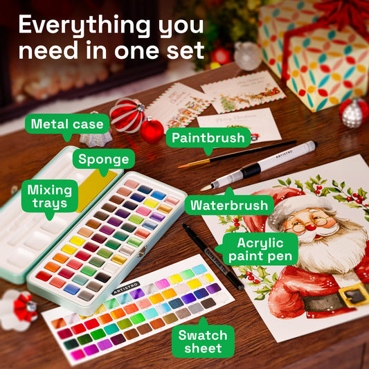 ARTISTRO fluorescent colors add bright accents for bold, eye-catching artwork.